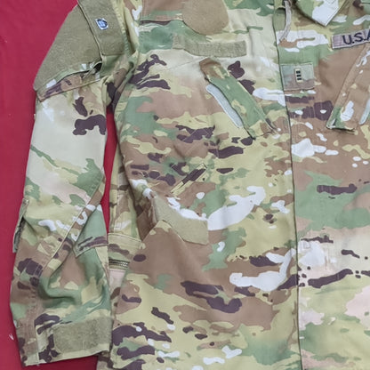 SET of US Army Flight Large Short Combat Aircrew Uniform Top Pants OCP Multicam Good Condition (ocp3- fa17-SEP50)