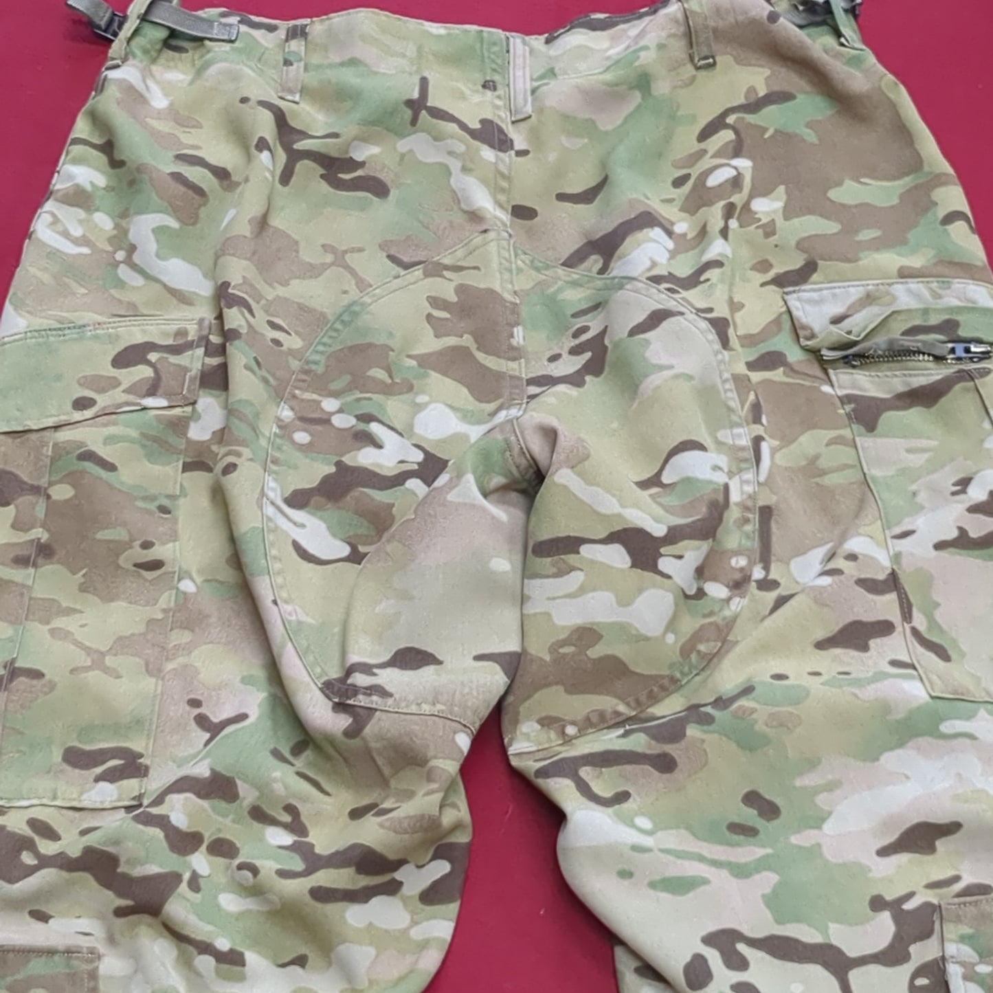 SET of US Army Flight Large Short Combat Aircrew Uniform Top Pants OCP Multicam Good Condition (ocp3- fa17-SEP50)