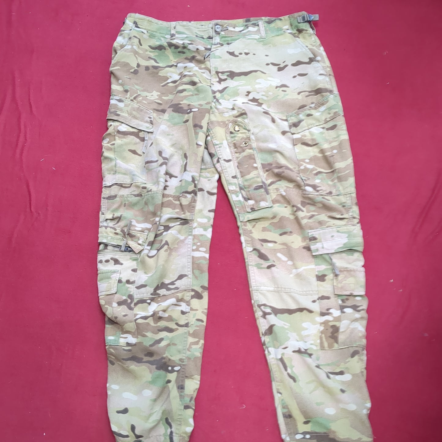 SET of US Army Flight Large Short Combat Aircrew Uniform Top Pants OCP Multicam Good Condition (ocp2- fa18-SEP51)