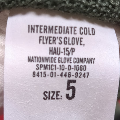 - Unused - Men's /Small/Medium (5) HAU-15/P Flyer's Intermediate Cold Weather Gloves (42cr- cb3-SEP100)