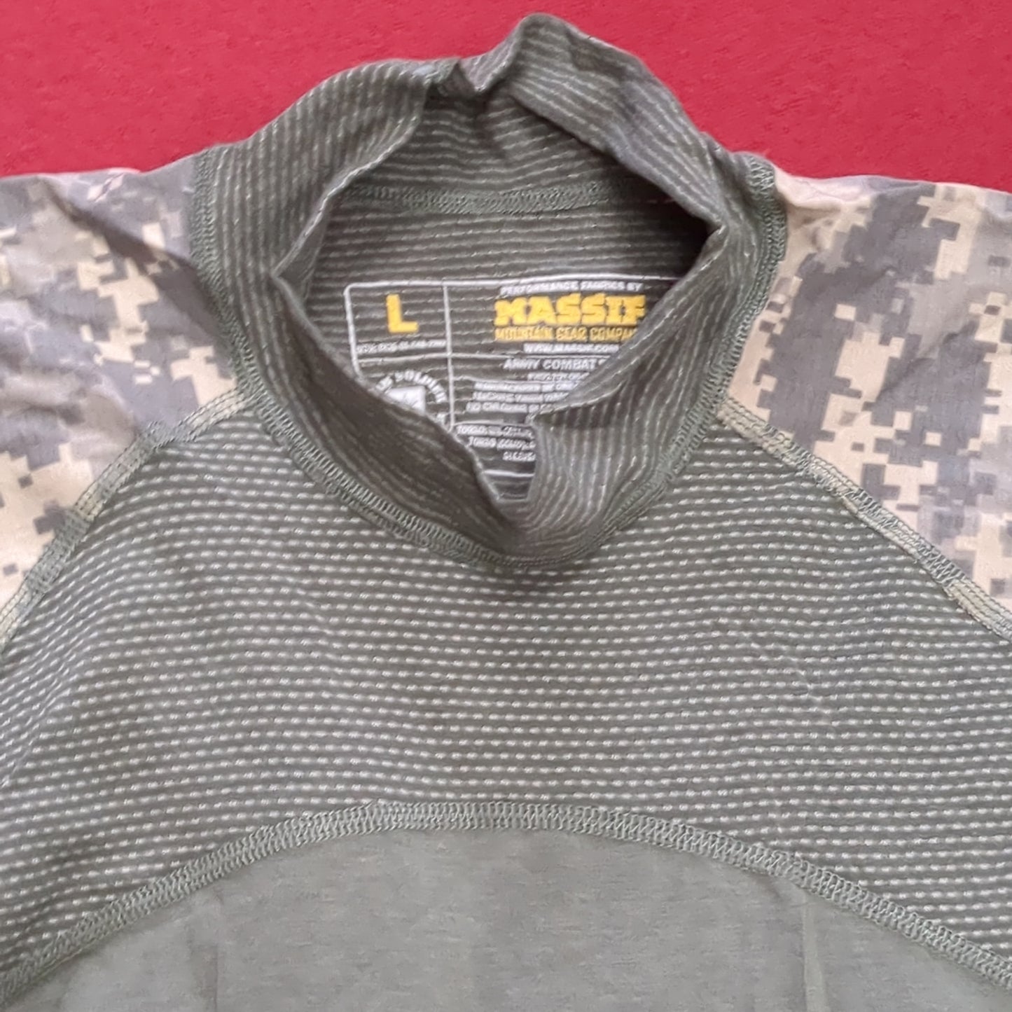 NOS US Army LARGE Turtleneck Type 1 Combat ACU Digital FRAC Top Shirt (fb05-MH68)