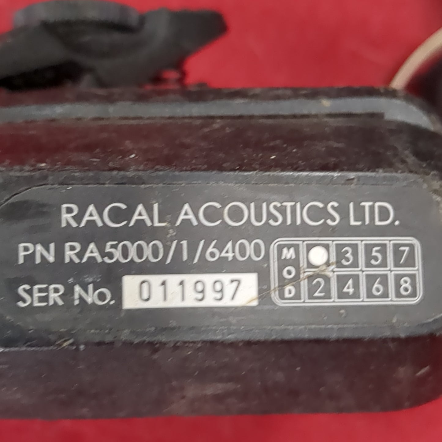 Racal Headset Mic H-387/VRC Intercom Sincgars Radio HMMWV M998 (com1-MH399)