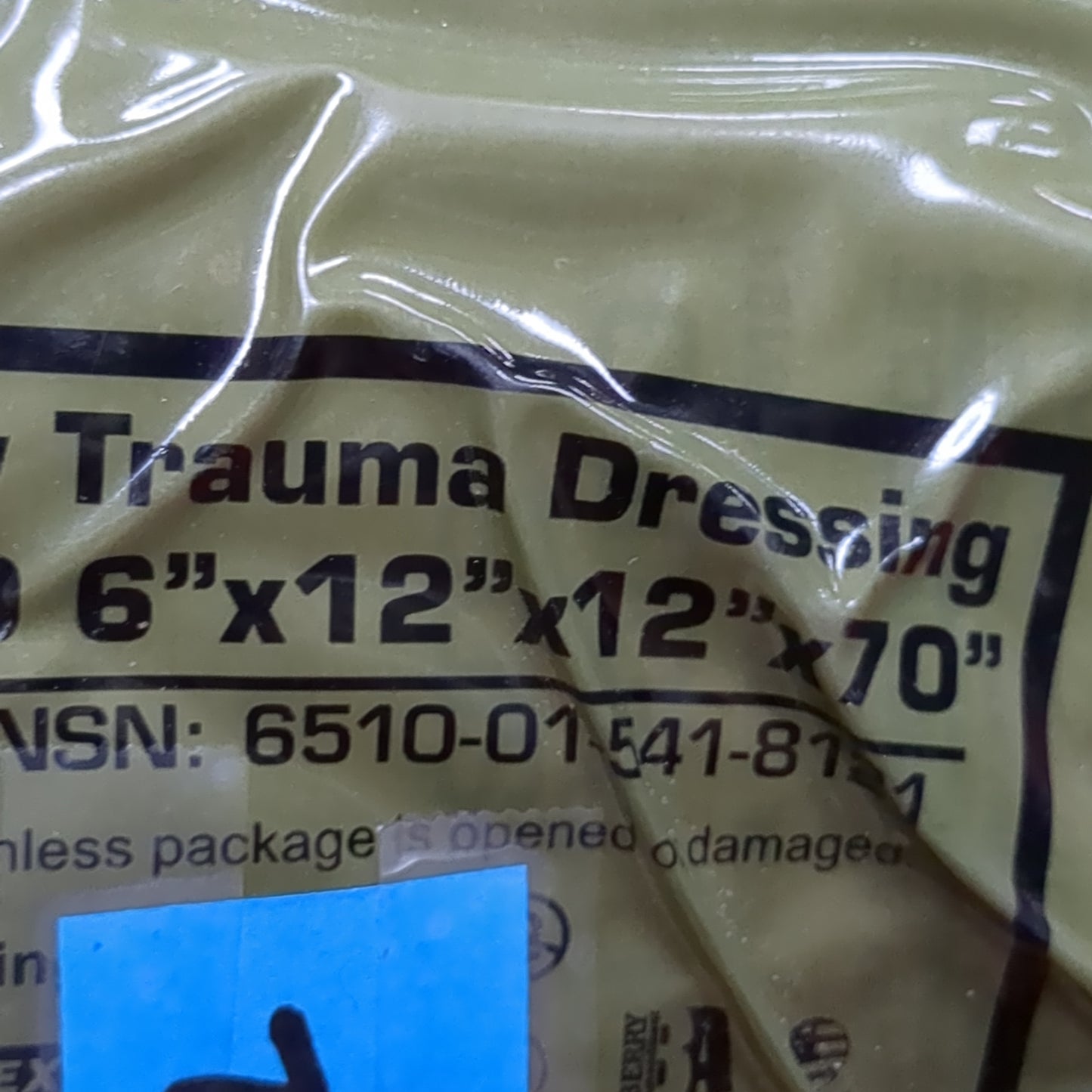 NAR Emergency Trauma Dressing Abdomimal 6" x 12" x 12" x 70" Exp 02-2021 (01d ifak-12)