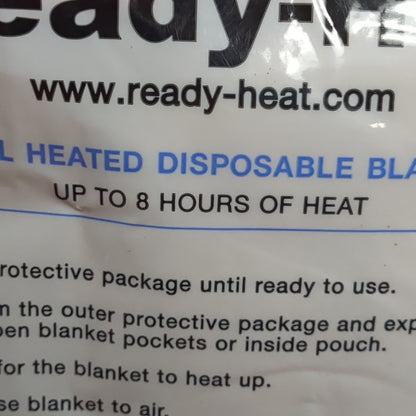 NOS READY-HEAT 4 Panel Disposable Emergency Blanket up to 8hrs (01g gsk1-MAY134)