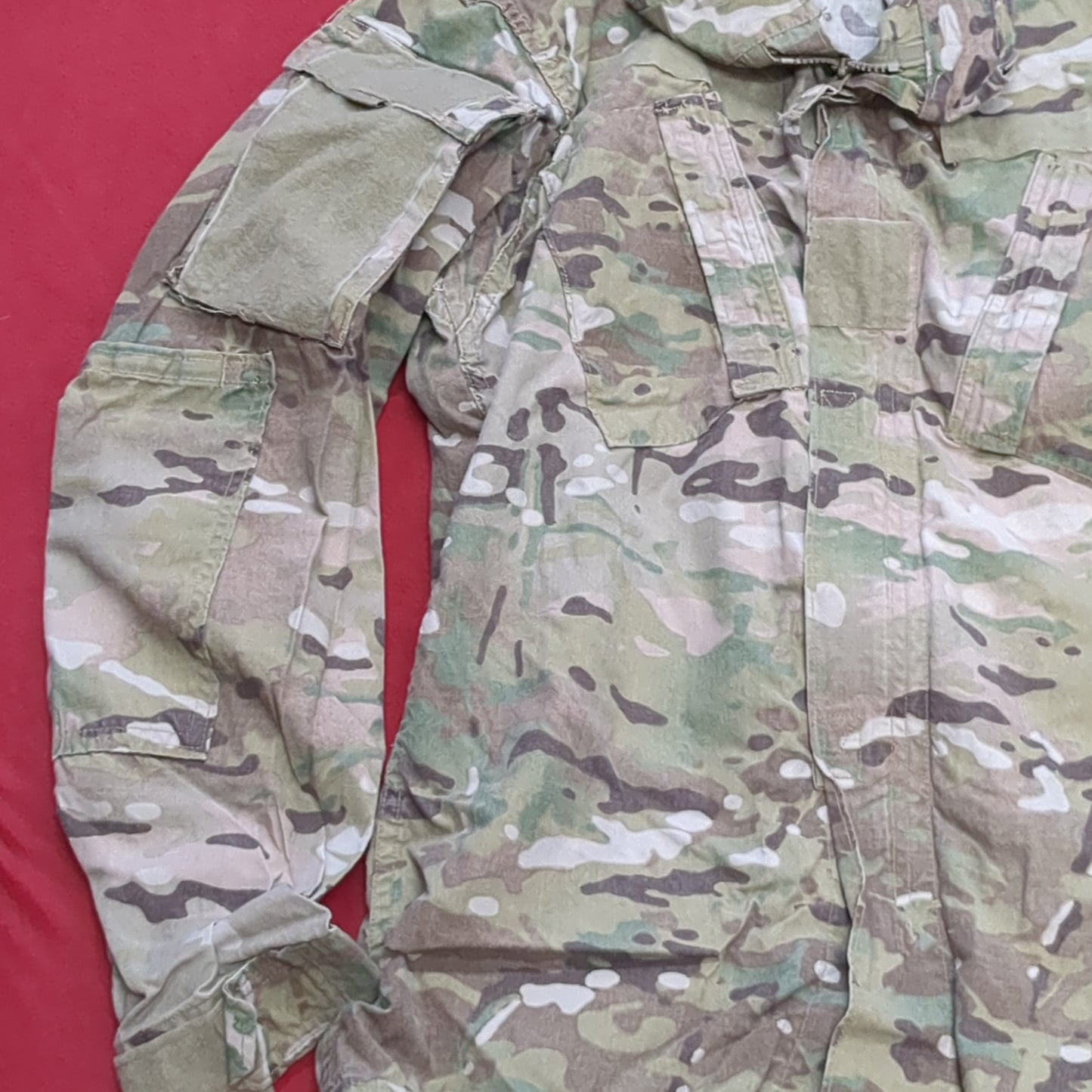 US Army Small Long FRAC Multicam Uniform Top Shirt Good Condition (ec10-g415)