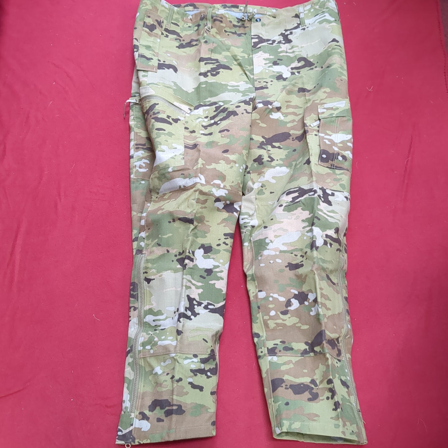 US Army Free EWOL Trousers Large Long Flame Resistant OCP Mulitcam Excellent Condition *ec11-17*