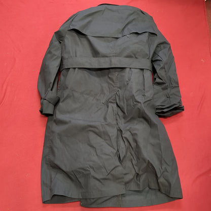 NOS US Army 36XS Black All-Weather Overcoat Dress Uniform (06g jn-11)