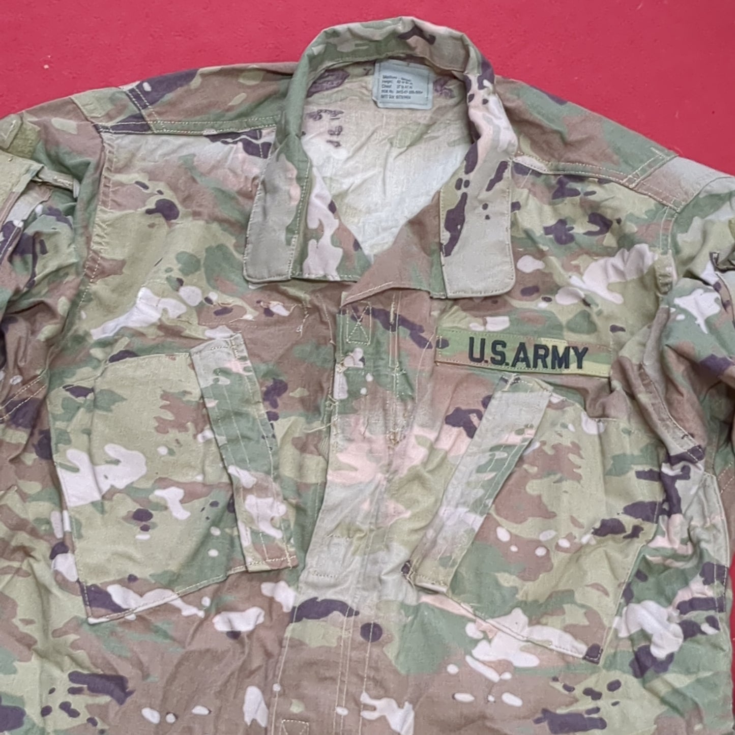 Small Short  Deployment Frac OCP Uniform Top Jacket US Army Air Force Used (ocp2-GUA113)