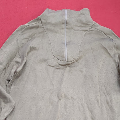 1980s/90s US Army SMALL Cold Weather Undershirt Brown Good Condition (18g waf2- fa02-1)