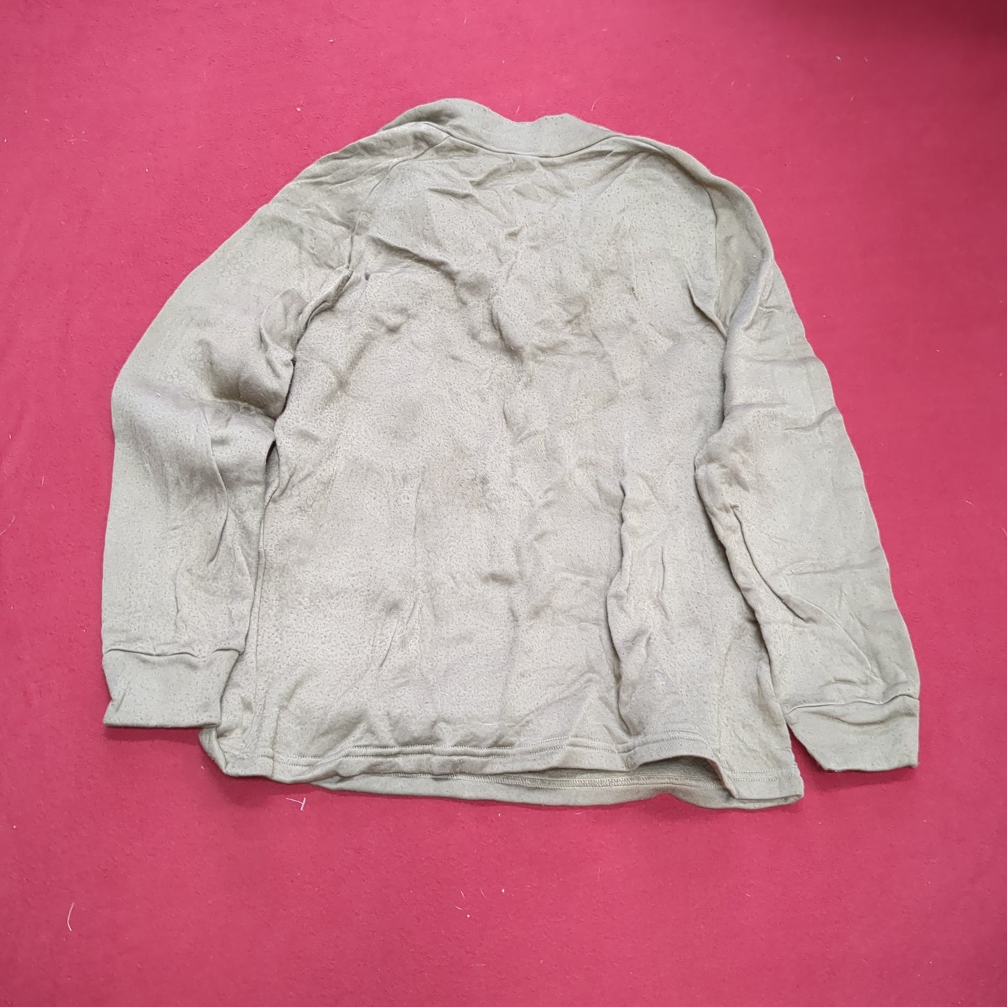 1980s/90s US Army MEDIUM Cold Weather Undershirt Brown Used (18g waf2- fa02-19)