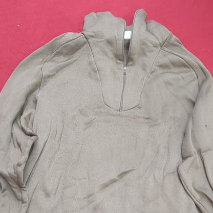 1980s/90s US Army MEDIUM Cold Weather Undershirt Brown Excellent Condition (18g waf2- fa02-2)