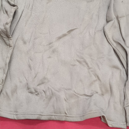 1980s/90s US Army MEDIUM Cold Weather Undershirt Brown Excellent Condition (18g waf2- fa02-2)