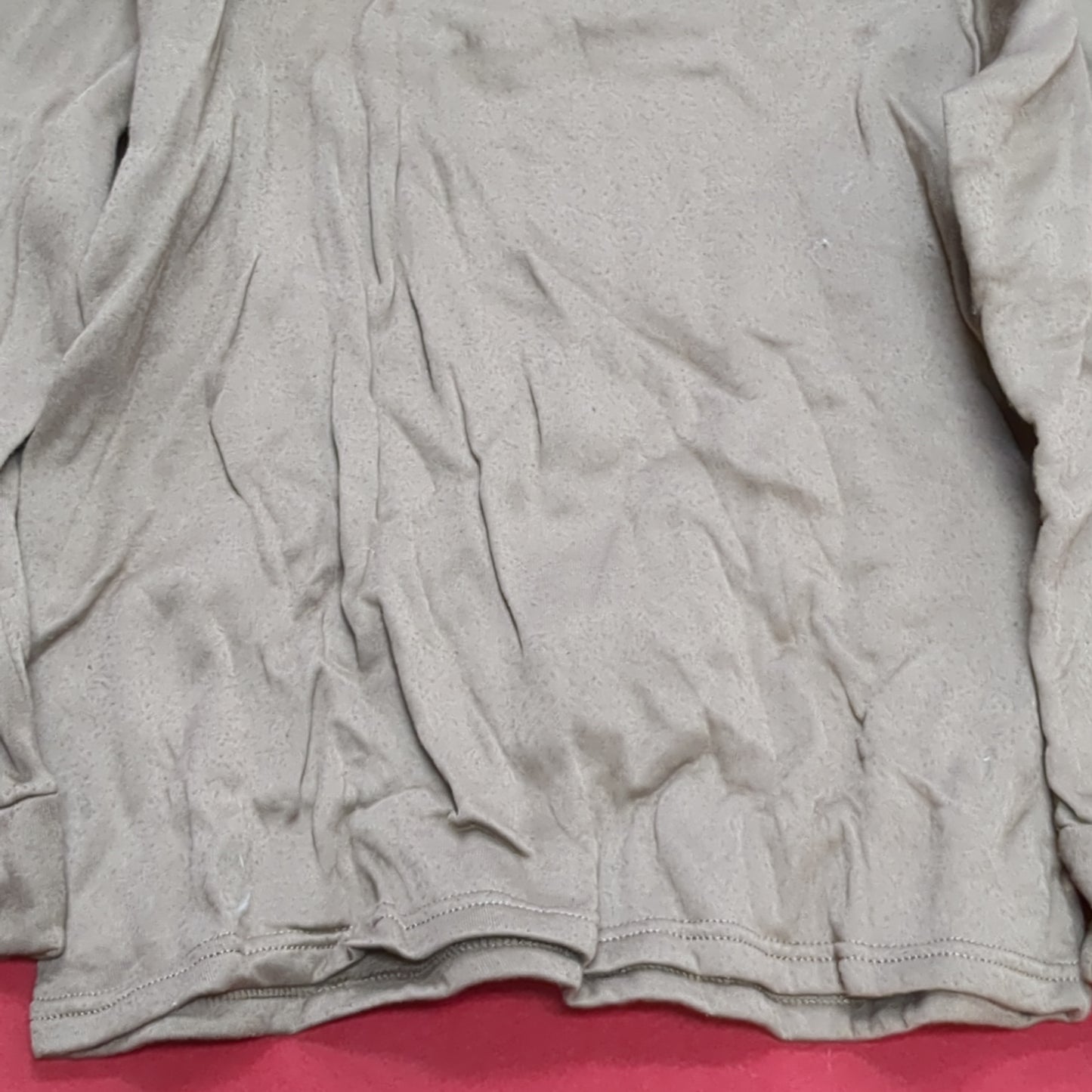 1980s/90s US Army MEDIUM Cold Weather Undershirt Brown Excellent Condition (18g waf2- fa02-2)