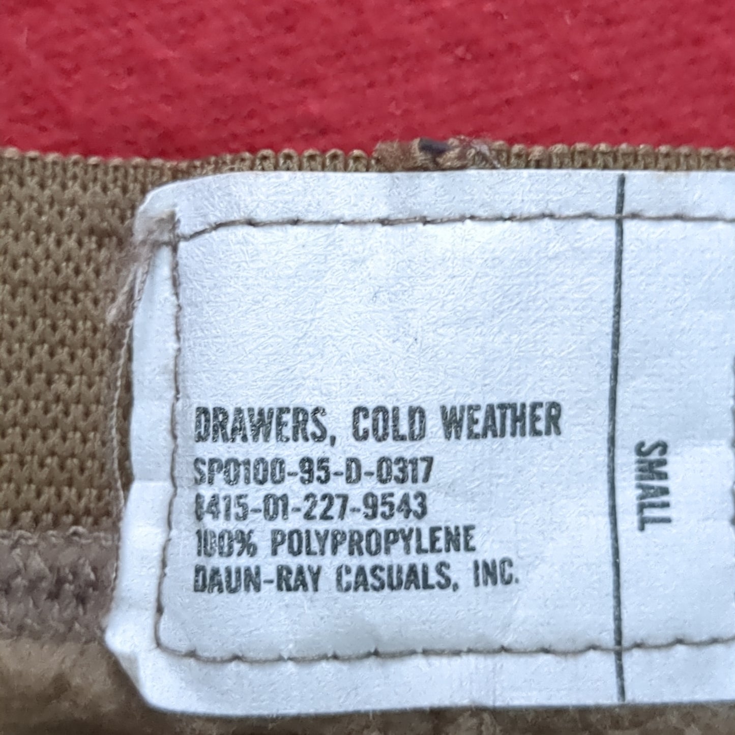 1980s/90s US Army SMALL Cold Weather Pants Brown Excellent Condition (22g waf3- fa03-5)