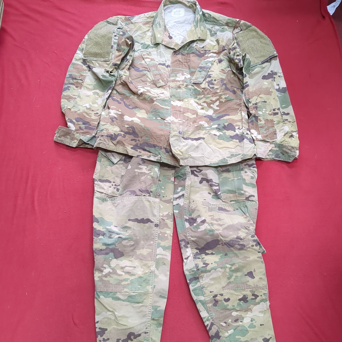 SET of US Army SMALL SHORT Traditional OCP Uniform Top Pants Air Force Used (ec11-g147)