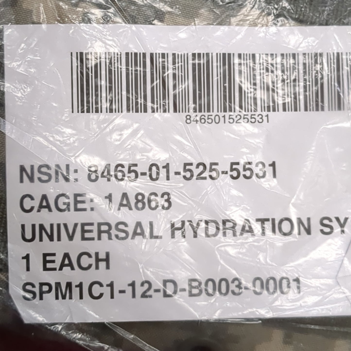 NOS Universal Hydration 3L 100oz Hydration System ACU/UCP (08o-FEB101)