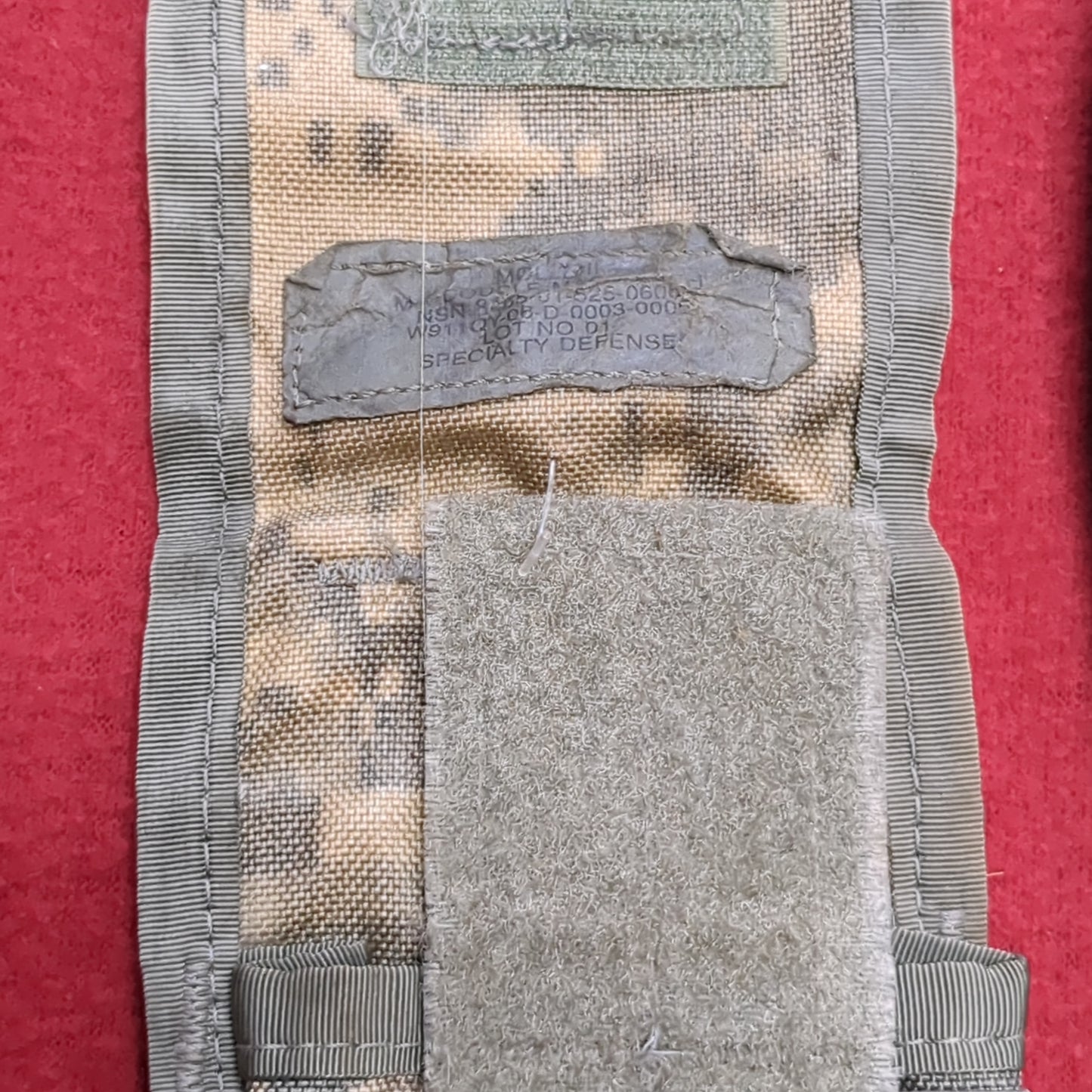 LOT of 2 - US Army Double 2 Magazine Molle Pouch ACU UCP Used (acu-g93)