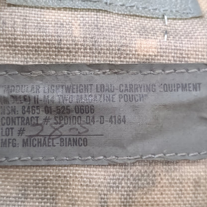 US Army Double 2 Mag Pouch UCP Molle II Excellent Condition (acu-MH133)