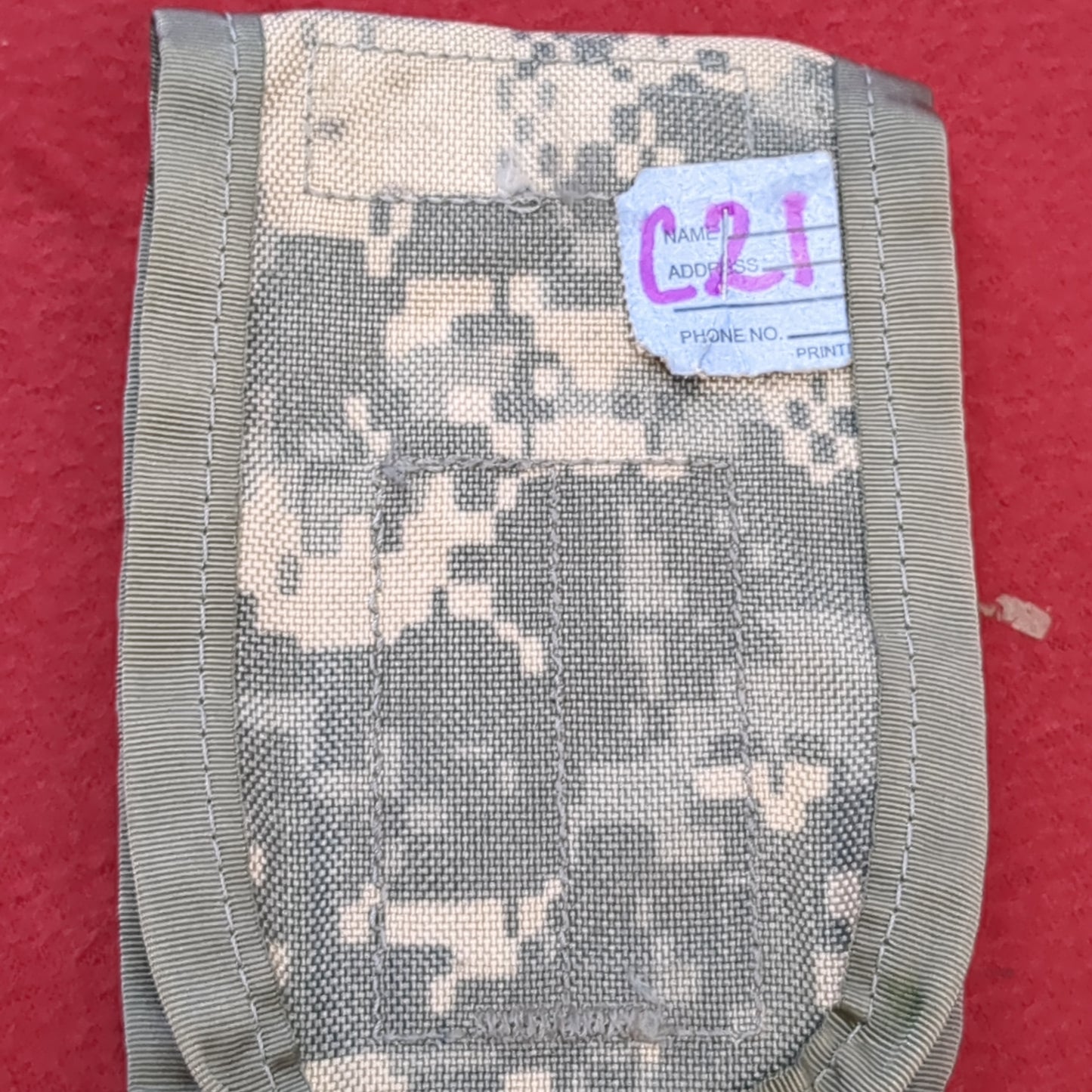 US Army UCP Double Magazing Pouch Molle II ACU Digital Good Condition (ACU-C21)