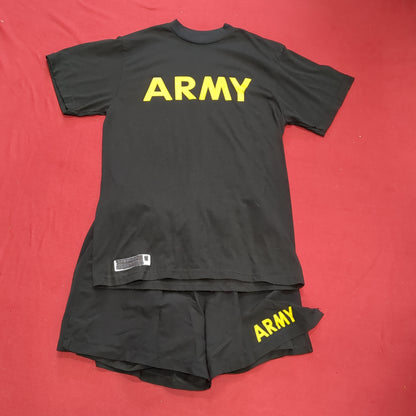 US Army APFU Summer SET - Small Shorts - Small Short-Sleeve Shirt Good Condition (fb07-SEP185)