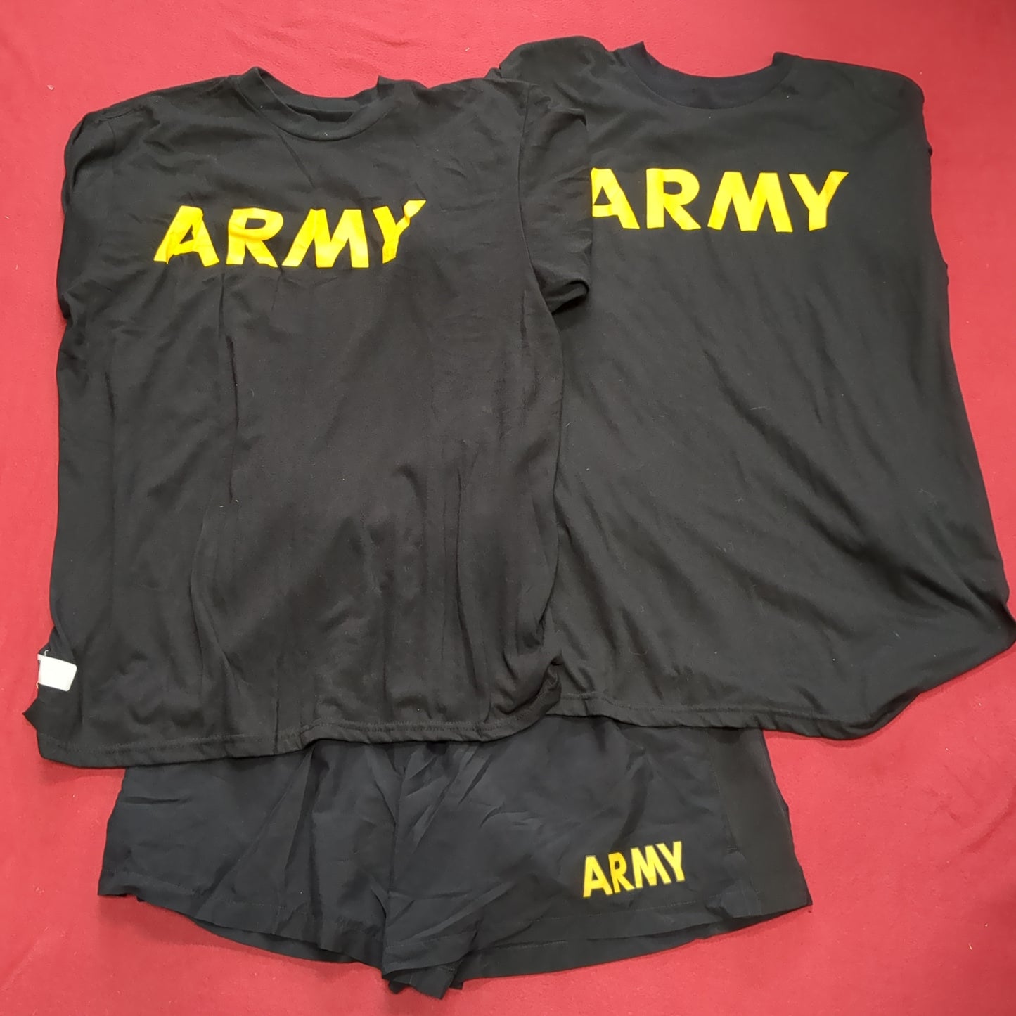 US Army APFU Large APFU SET - Shorts - Long-Sleeve & Short-Sleeve Shirts (fb07-SEP186)