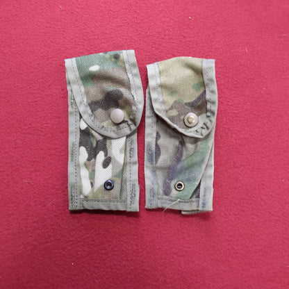 *Lot of Two* US Army 9 mm single mag Pouch OCP Multicam Molle II Good Condition (34cr- ca2-OCT02)