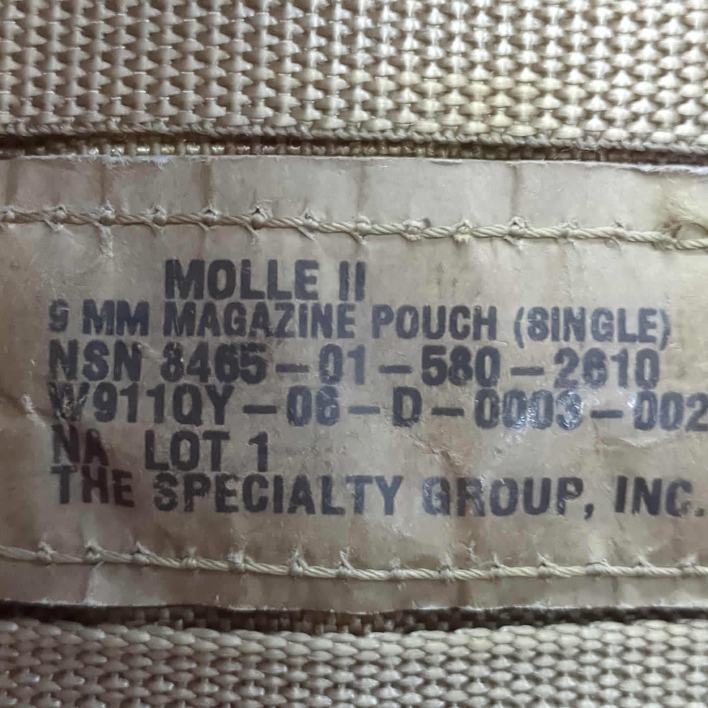 *Lot of Two* US Army 9 mm single mag Pouch OCP Multicam Molle II Good Condition (34cr- ca2-OCT02)