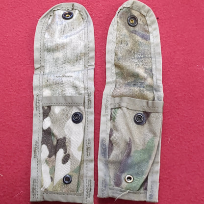 *Lot of Two* US Army 9 mm single mag Pouch OCP Multicam Molle II Good Condition (34cr- ca2-OCT02)