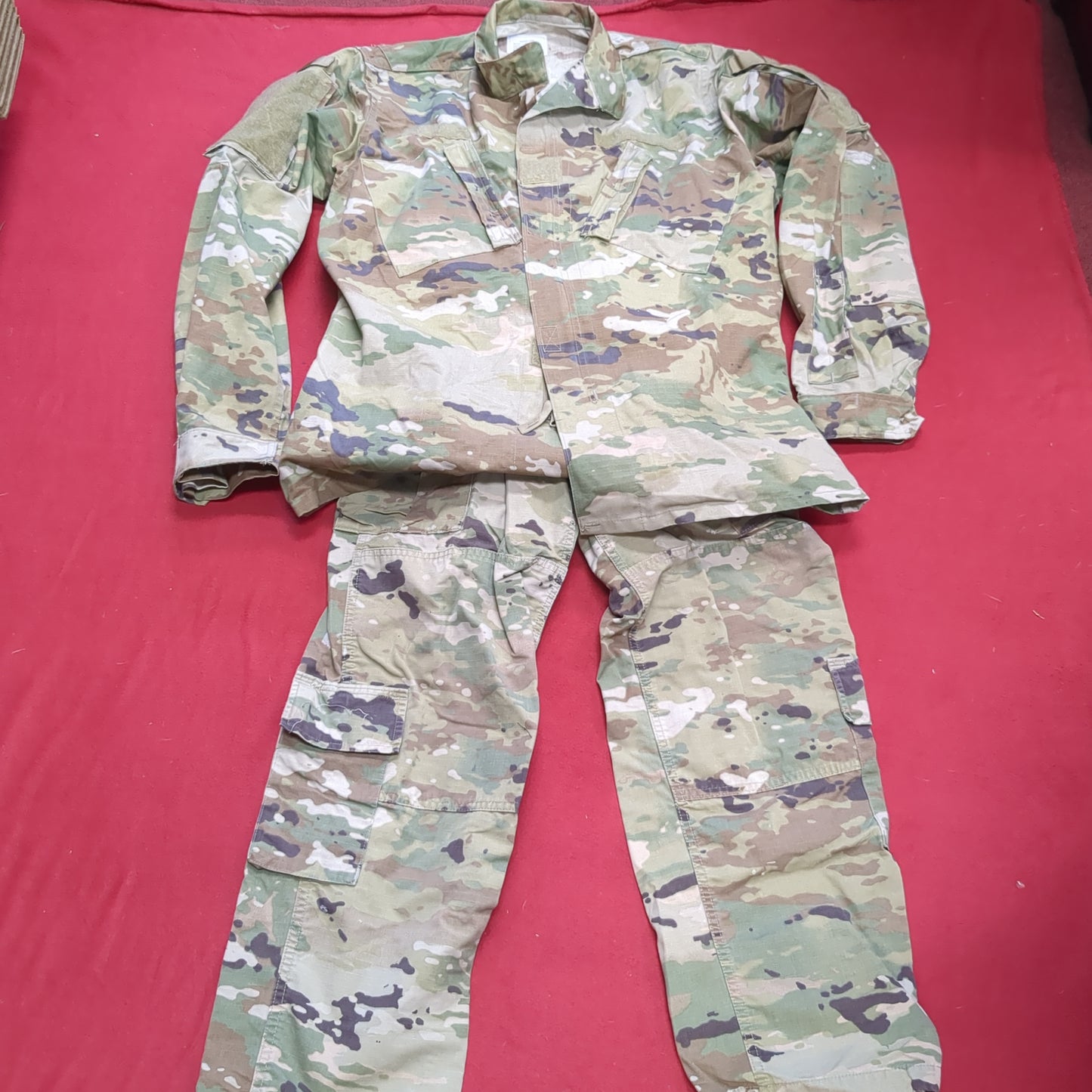 SET of US Army Medium Long Traditional OCP Uniform Top Pants Air Force Good Condition (fc05-OCT18)