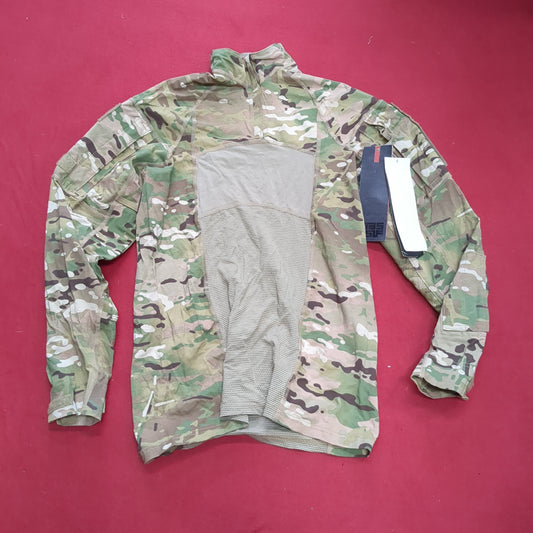 NWT US Army Deployment Large 1/4 Quarter Zip OCP Multicam Frac Combat Top *fa09-GUA90*