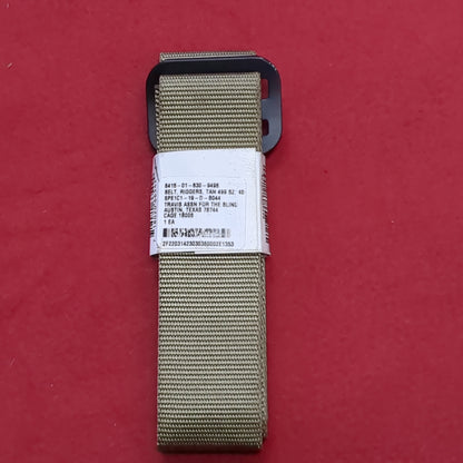 New Unused DLA Size: 40 499 Tan Coyote BDU Lightweight Rigger Belt (gcg1- da11-OCT49)