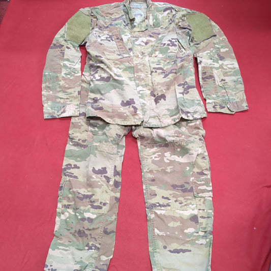 SET of US Army SMALL REGULAR Multicam OCP Uniform FRAC Top Pants (ocp1- fa19-g340)