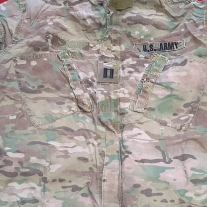 US Army LARGE X-LONG Multicam Flame Resistant Frac Uniform Top Shirt USED (ocp3- fa17-MH60)