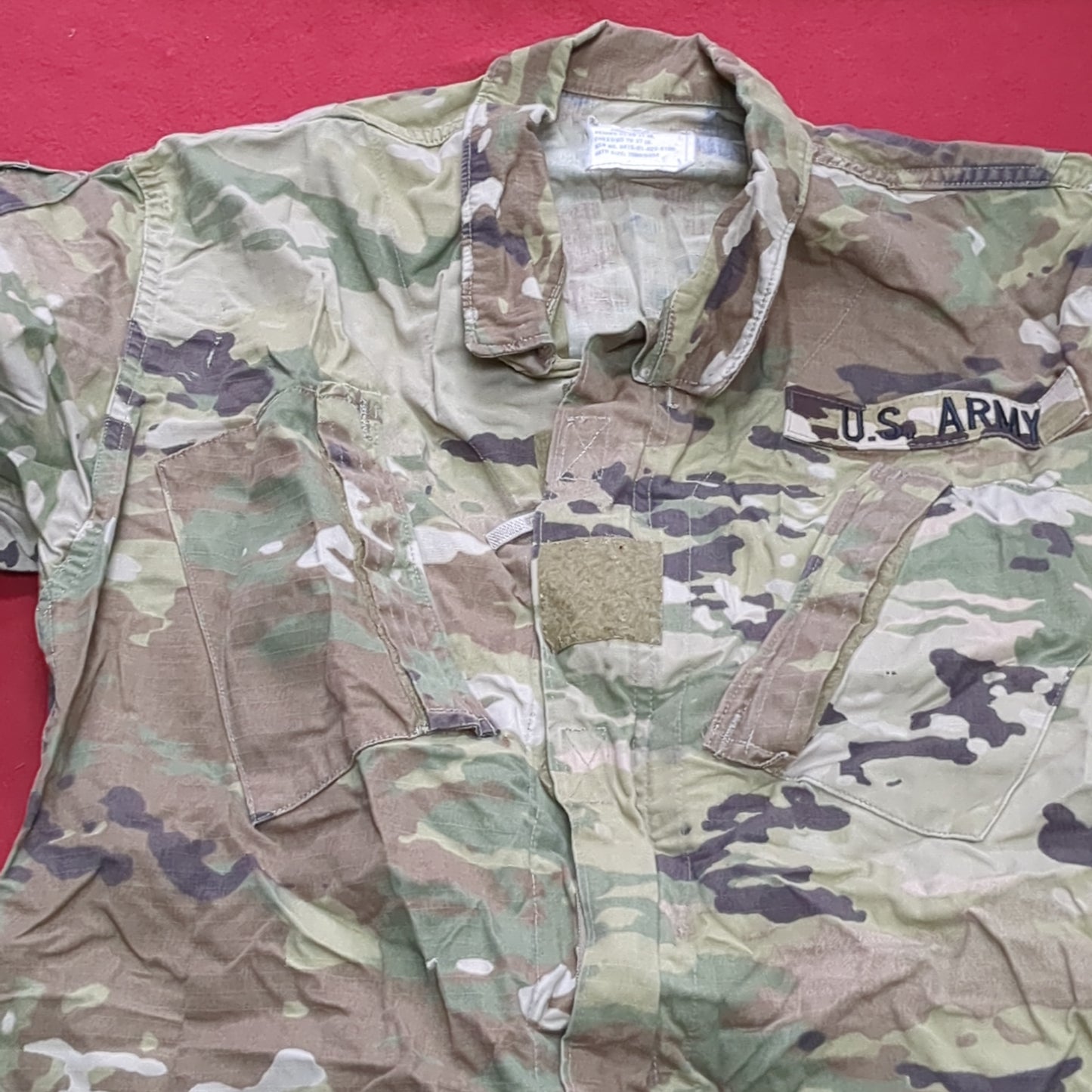 Set of US Army Small Regular Traditional OCP Camo Uniform Used (ocp4- fa16-MH345)