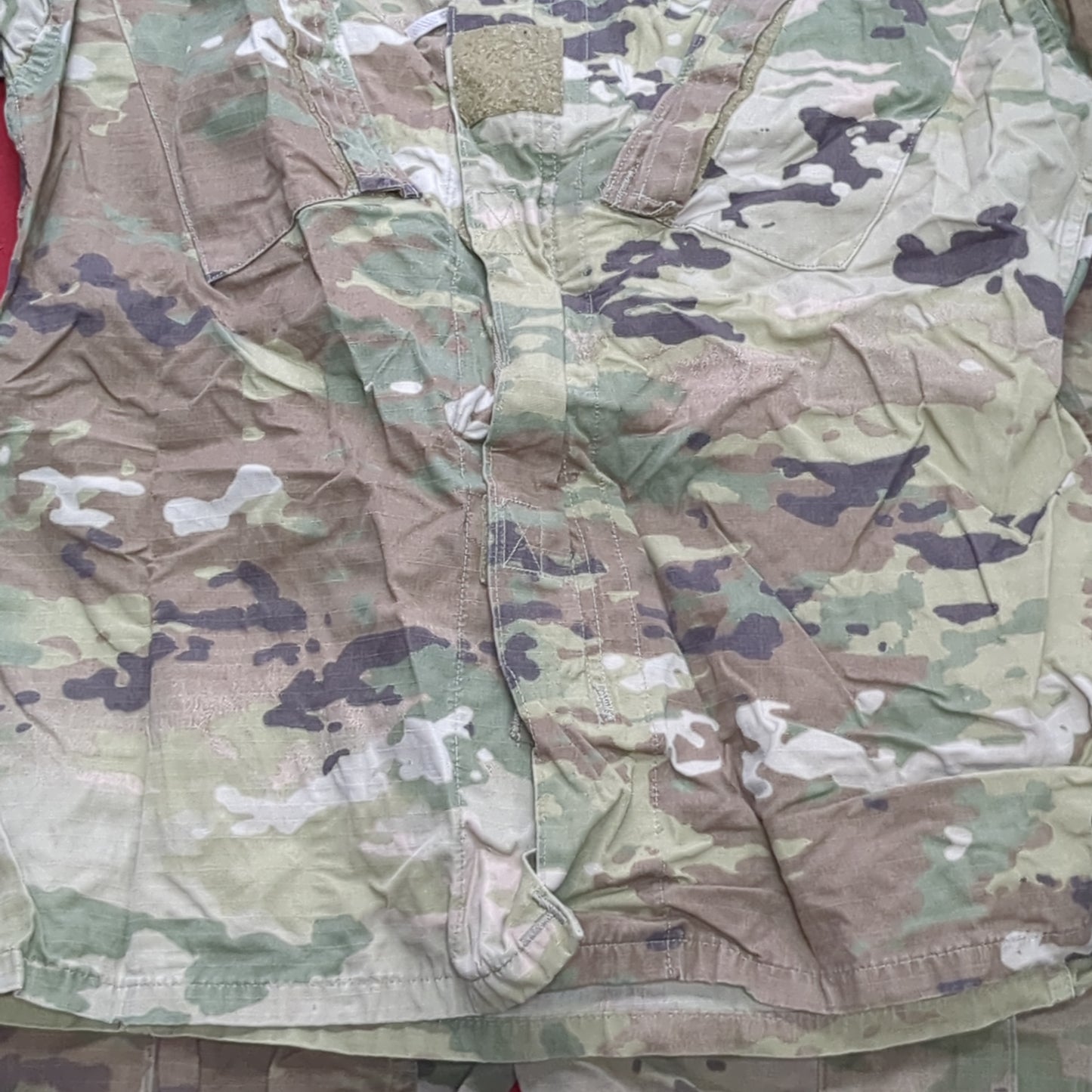 Set of US Army Small Regular Traditional OCP Camo Uniform Used (ocp4- fa16-MH345)