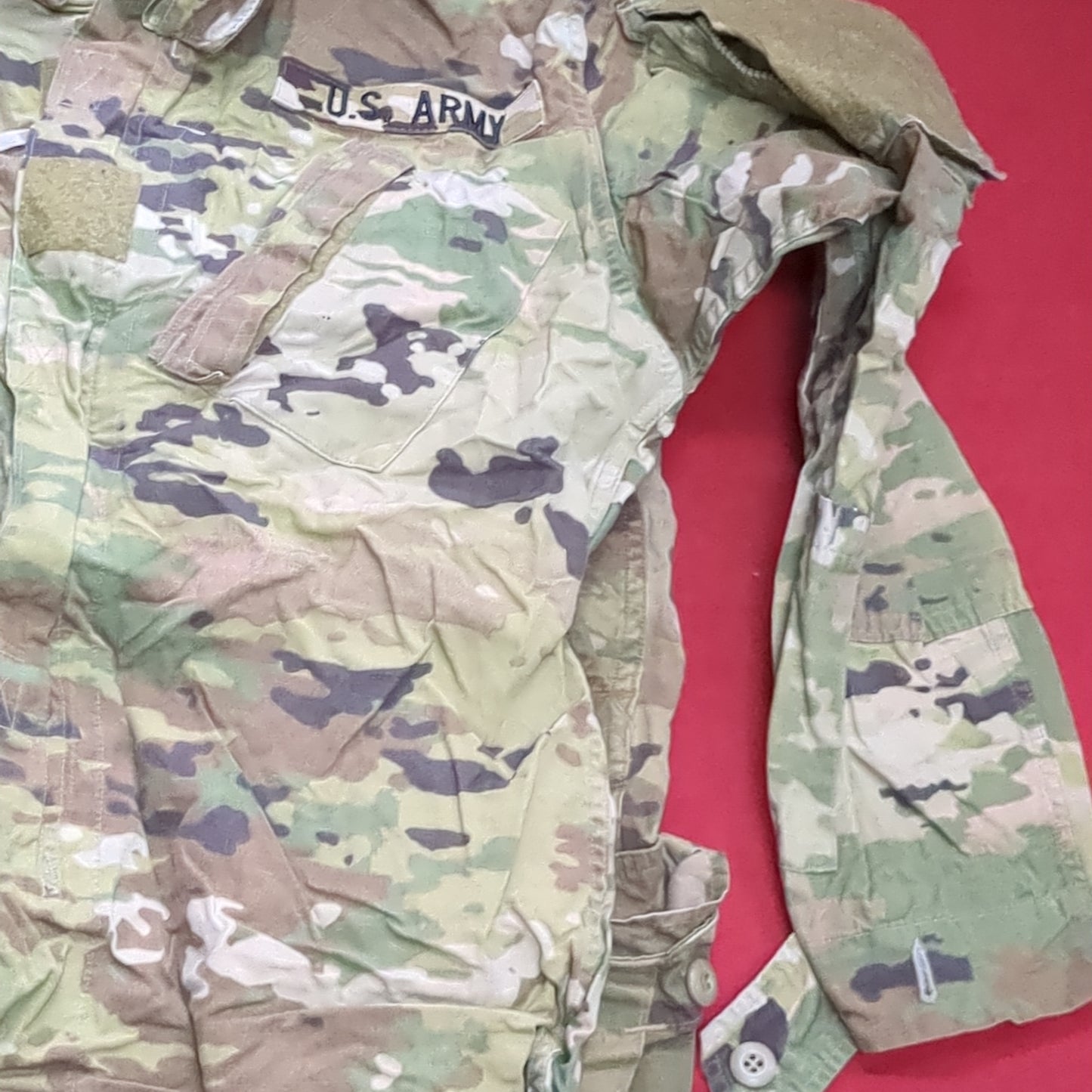 Set of US Army Small Regular Traditional OCP Camo Uniform Used (ocp4- fa16-MH345)