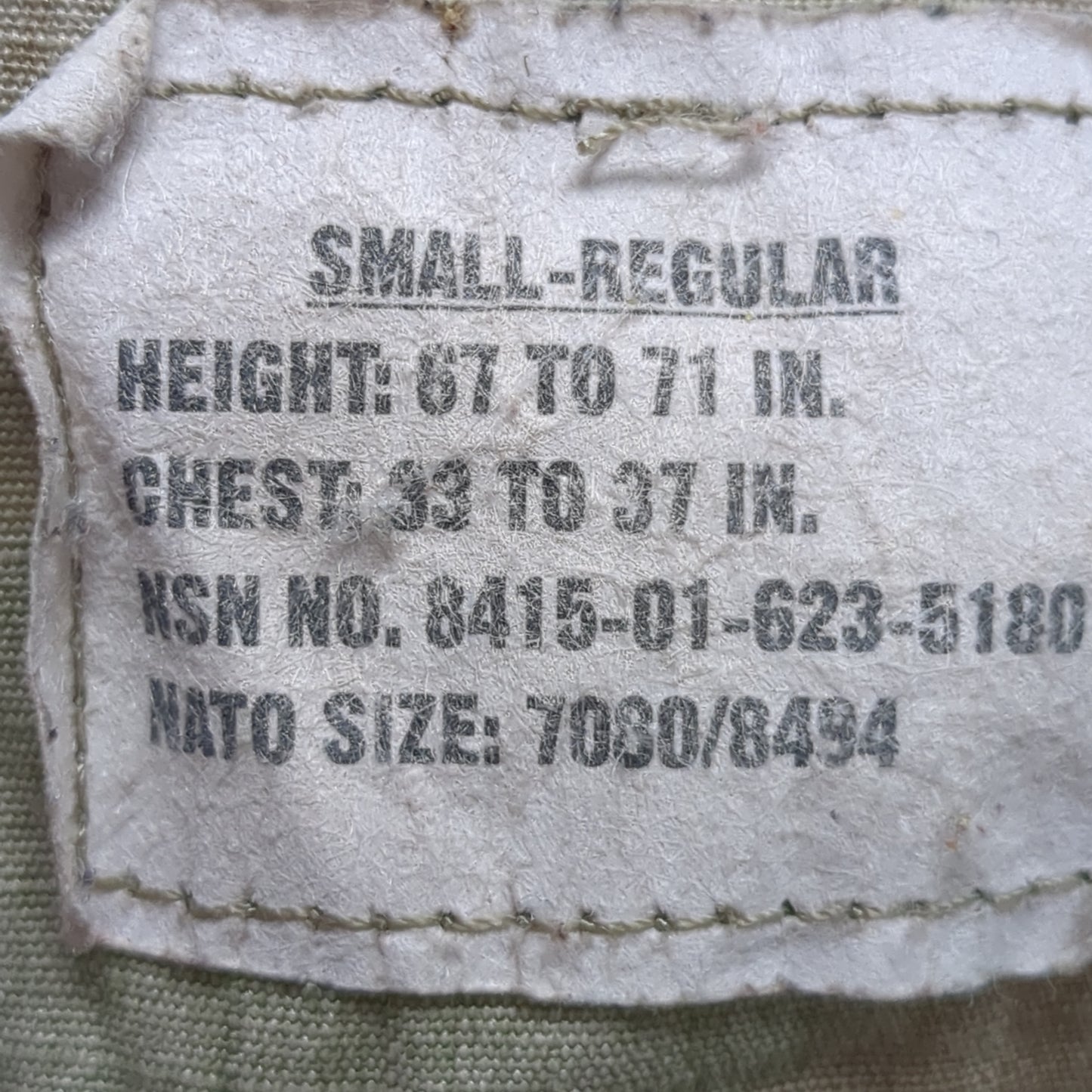 Set of US Army Small Regular Traditional OCP Camo Uniform Used (ocp4- fa16-MH345)