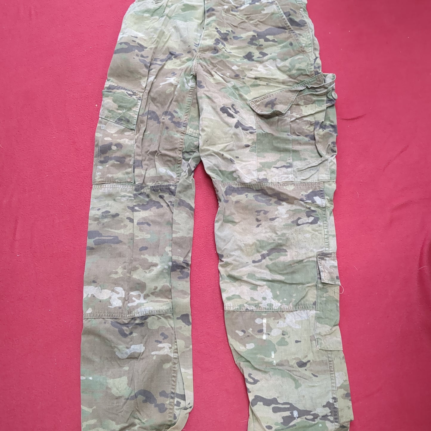 Set of US Army Small Regular Traditional OCP Camo Uniform Used (ocp4- fa16-MH345)