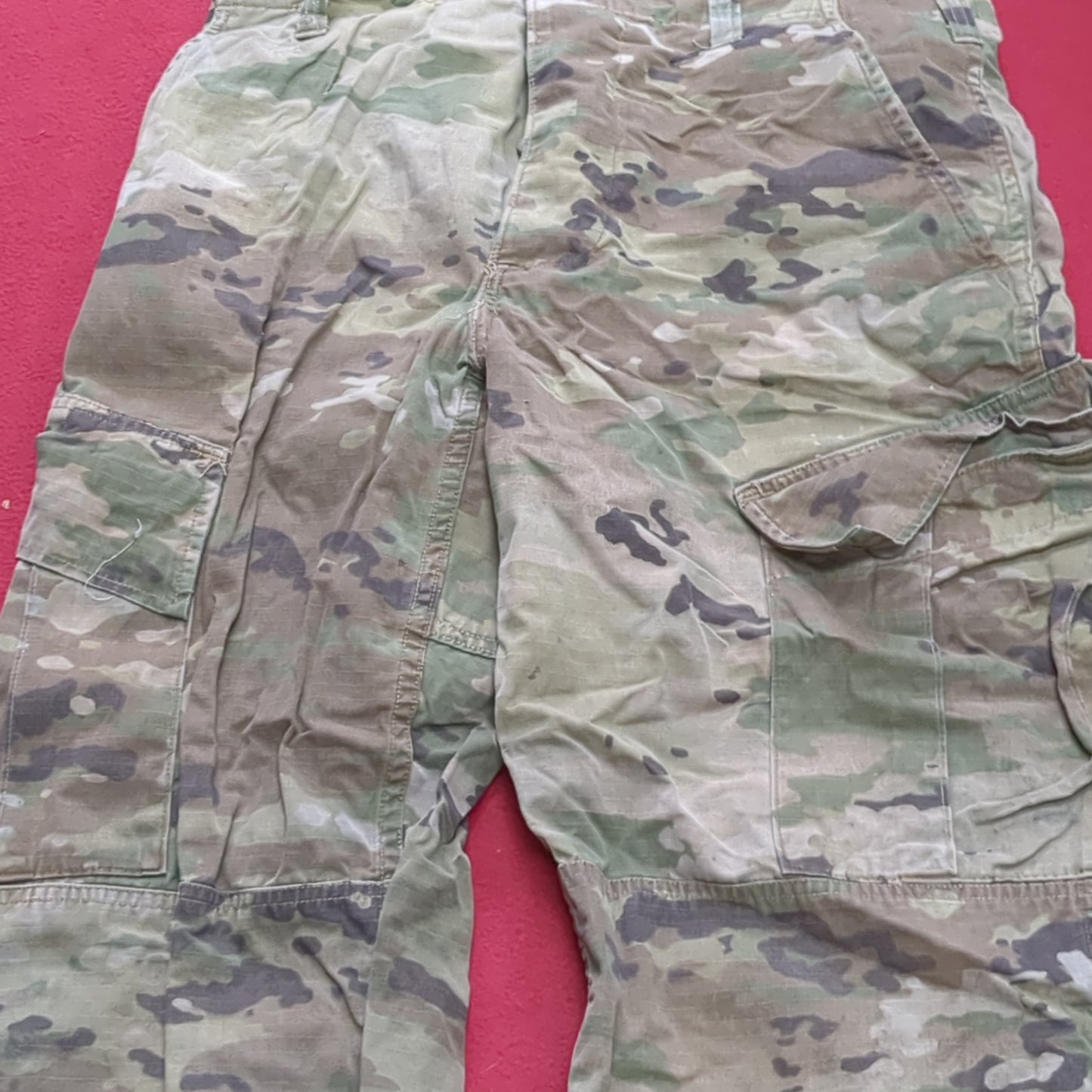 Set of US Army Small Regular Traditional OCP Camo Uniform Used (ocp4- fa16-MH345)