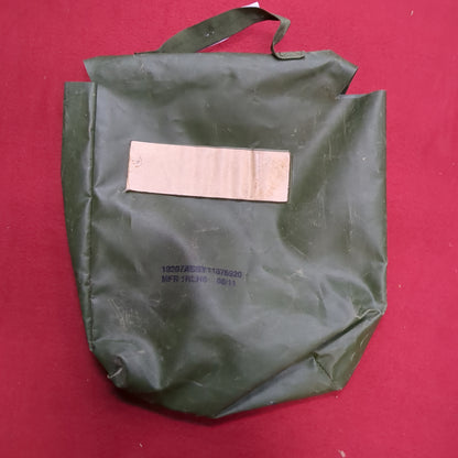 Vintage US Army Pamphlet Bag Assembly OD Vinyl Pouch 11676920 Good Condition (31o- da15-MH280)