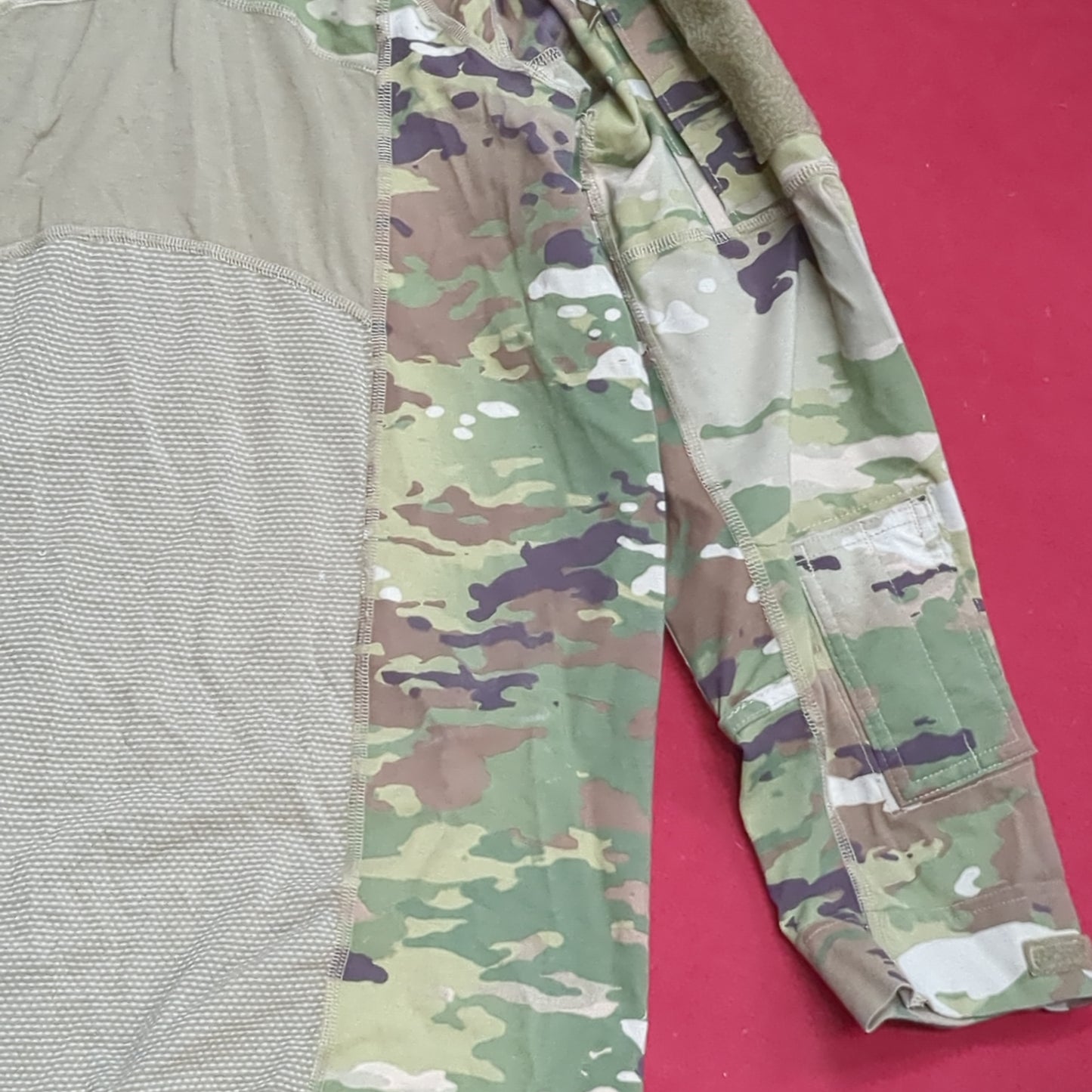 US Army Medium 1/4 Quarter Zip Type 2 Combat OCP Multicam FRAC Top Shirt (cso- fa10-YLU19)