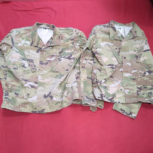 Lot of Two* US Army 36 X-Short Female Traditional OCP Uniform Top Excellent Condition (ec12-OCT124)