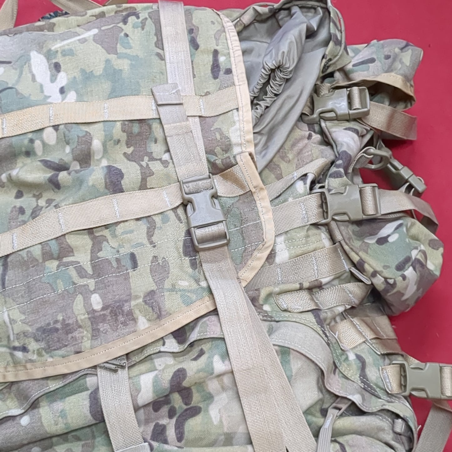 "Ranger Ready' OCP Large Molle II Ruck w/ The Gibson Mod w/ Name Tape & Cat Eyes (MCINTYRE)