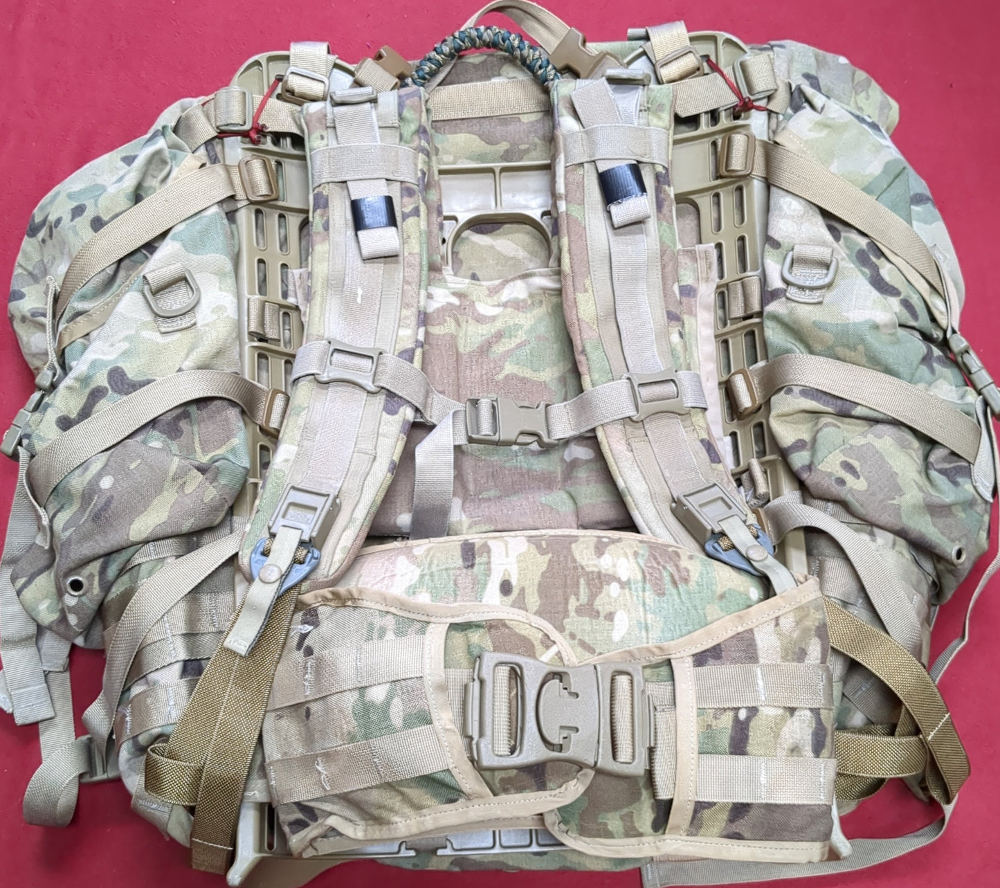 "Ranger Ready' OCP Large Molle II Ruck w/ The Gibson Mod w/ Name Tape & Cat Eyes (MCINTYRE)