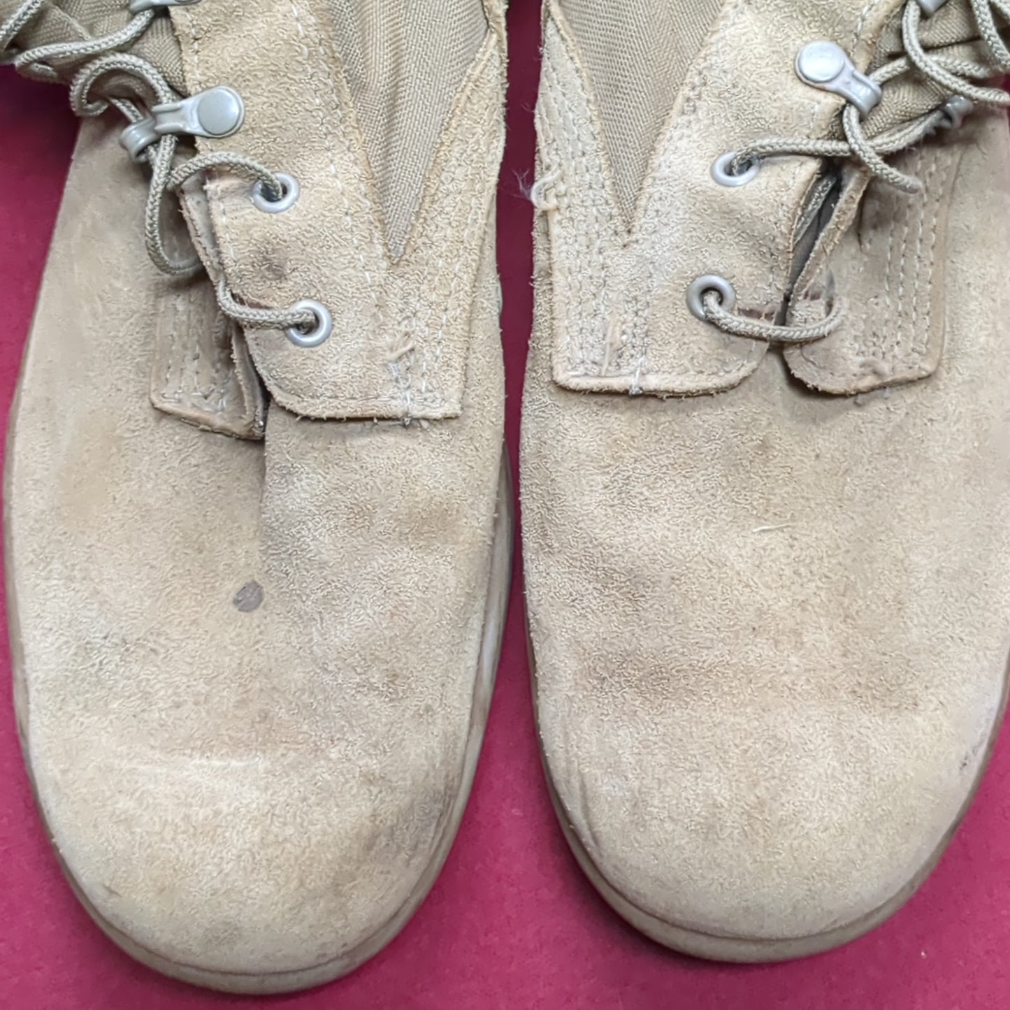 US Army 13 R McRae Hot Weather Combat Boots Coyote 499 Tan USED (hc08-NOV13)