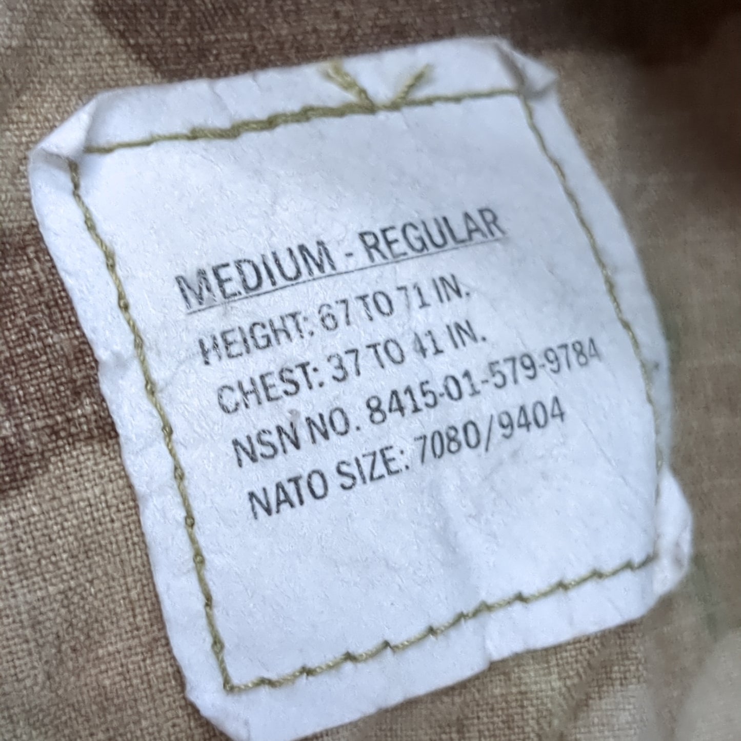 SET of US Army MEDIUM REGULAR Multicam Uniform FRAC Top Pants Used (ec12-NOV55)