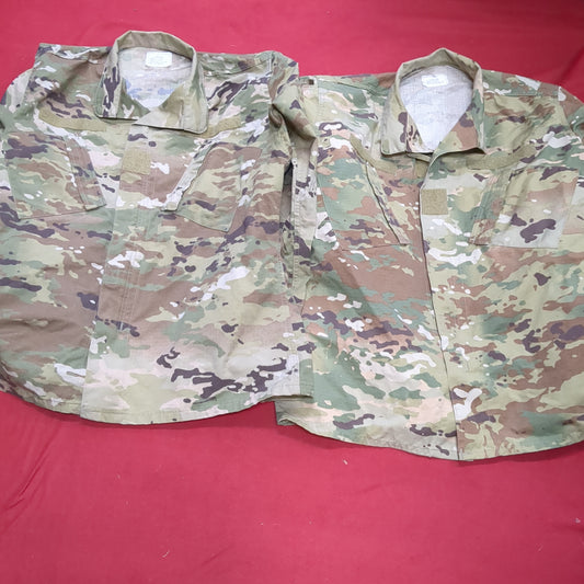 Lot of Two* US Army LARGE LONG Traditional OCP Uniform Top Air Force Good Condition (ec10-NOV76)