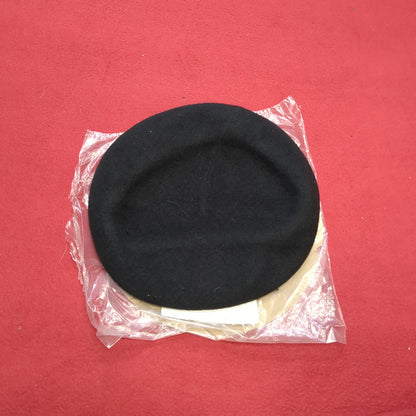 NWT DSCP 7 1/4 Black Wool Beret Uniform Garrison Collection Army (fb03-NOV85)