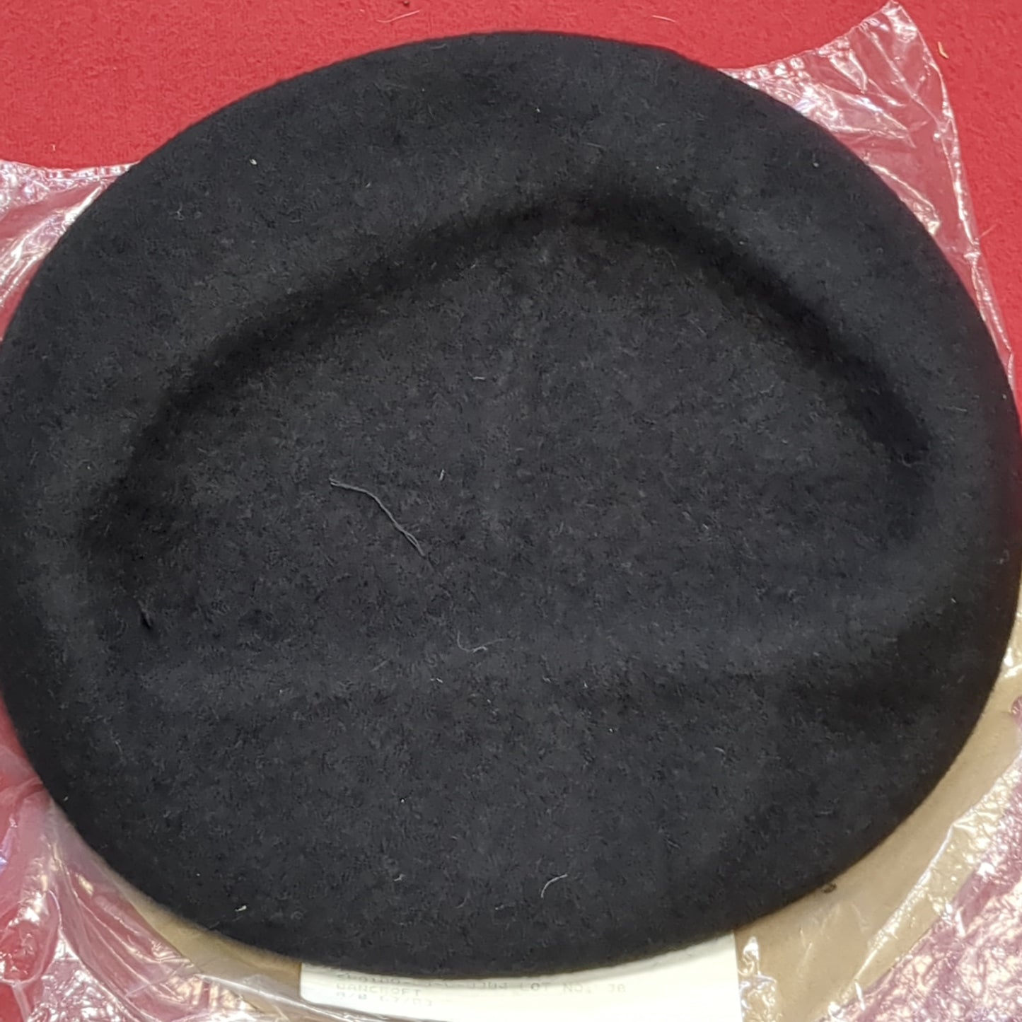 NWT DSCP 7 1/4 Black Wool Beret Uniform Garrison Collection Army (fb03-NOV85)