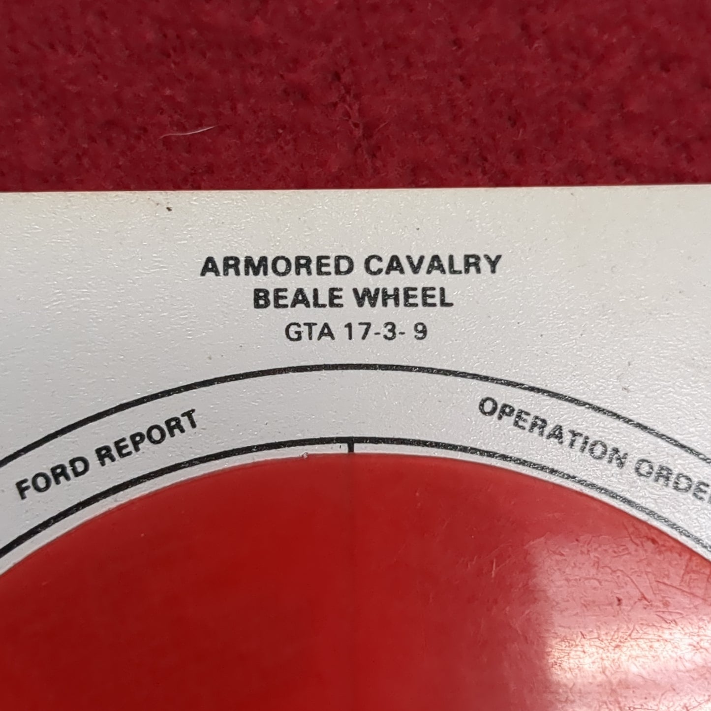 Armored Cavalry Beale Wheel Excellent Condition (06cc- ca9-NOV141)